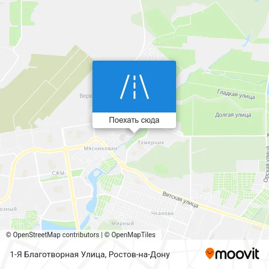 Карта 1-Я Благотворная Улица