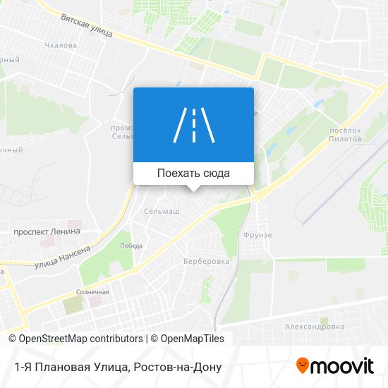 Карта 1-Я Плановая Улица