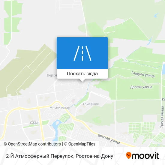 Карта 2-Й Атмосферный Переулок