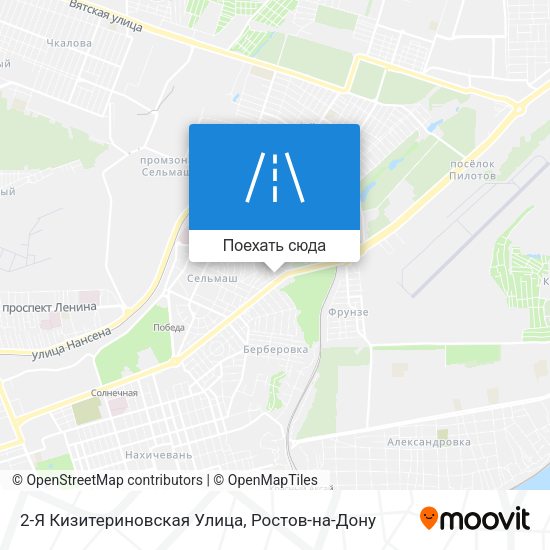 Карта 2-Я Кизитериновская Улица