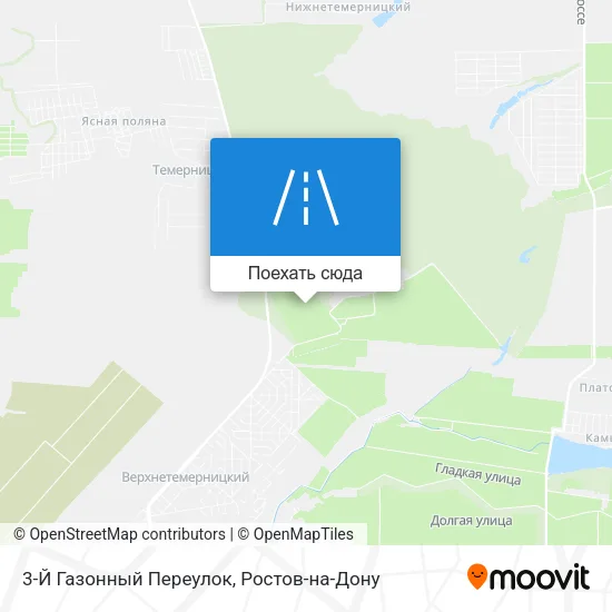 Карта 3-Й Газонный Переулок