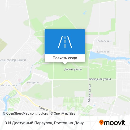 Карта 3-Й Доступный Переулок