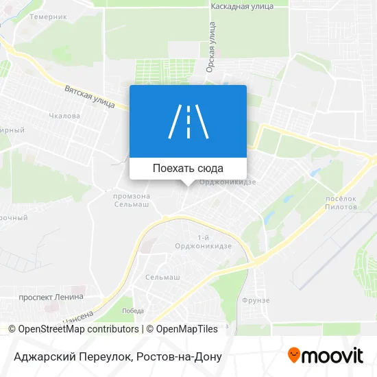 Карта Аджарский Переулок