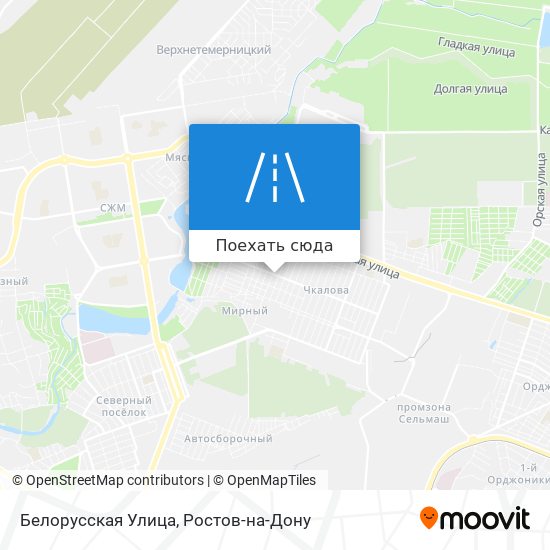 Карта Белорусская Улица