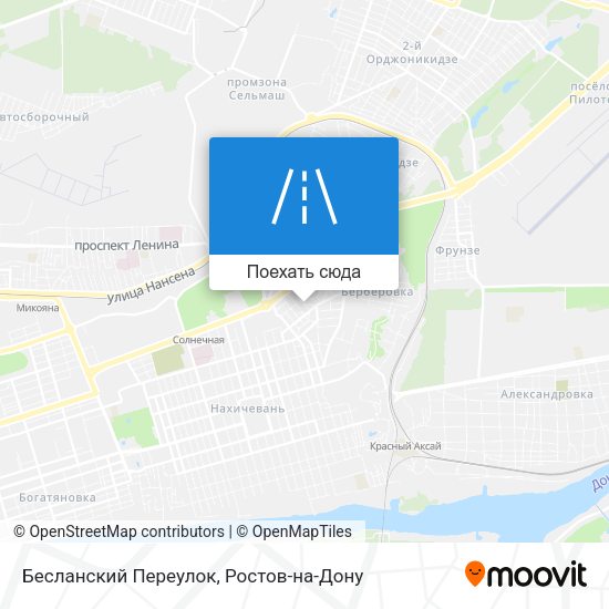 Карта Бесланский Переулок