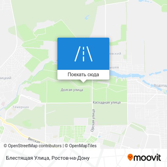 Карта Блестящая Улица