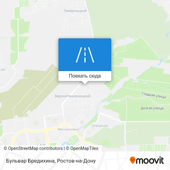 Карта Бульвар Бредихина