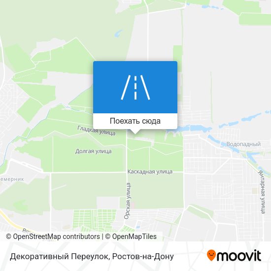 Карта Декоративный Переулок