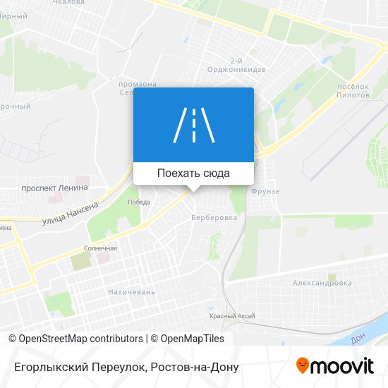 Карта Егорлыкский Переулок