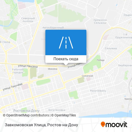 Карта Завкомовская Улица