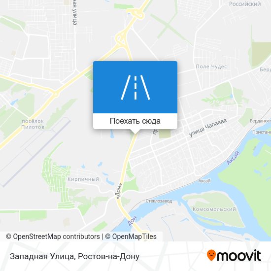 Карта Западная Улица