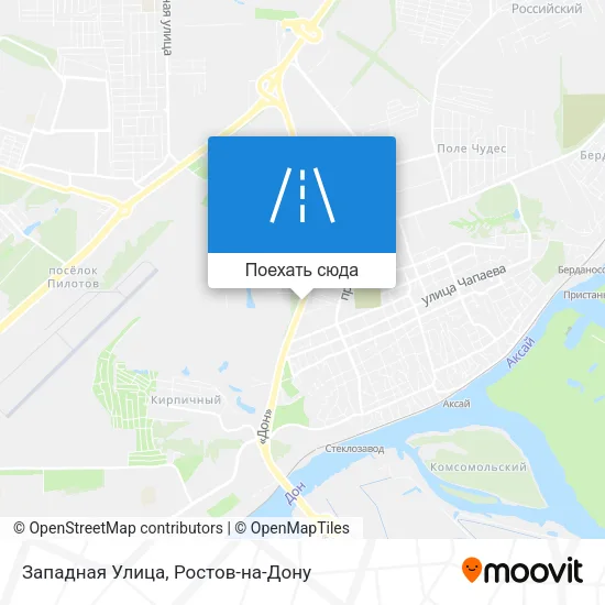 Карта Западная Улица