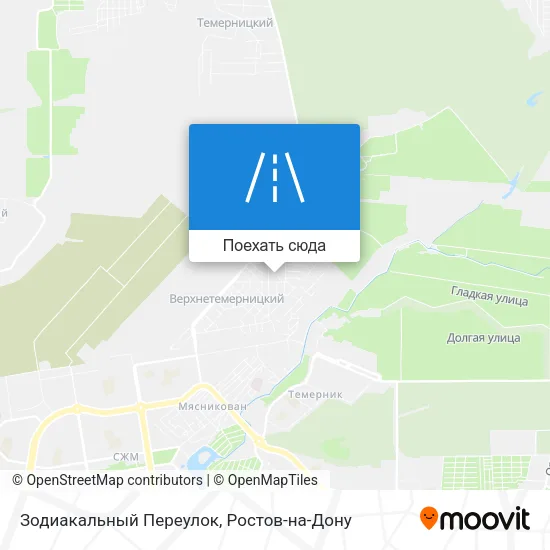Карта Зодиакальный Переулок