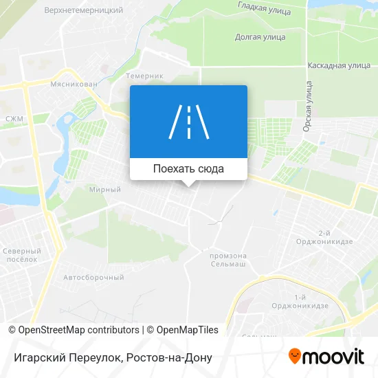 Карта Игарский Переулок
