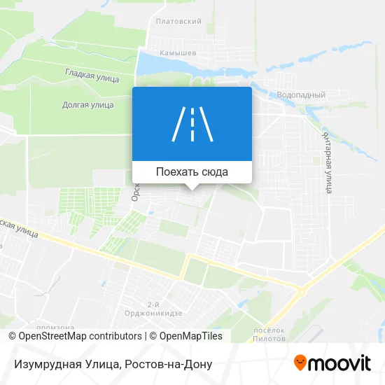 Карта Изумрудная Улица