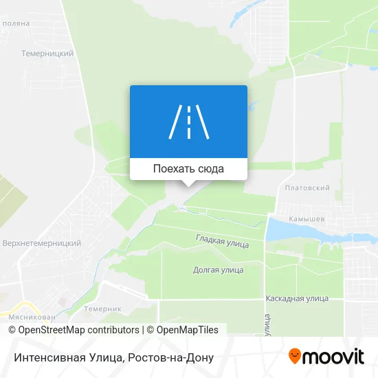 Карта Интенсивная Улица