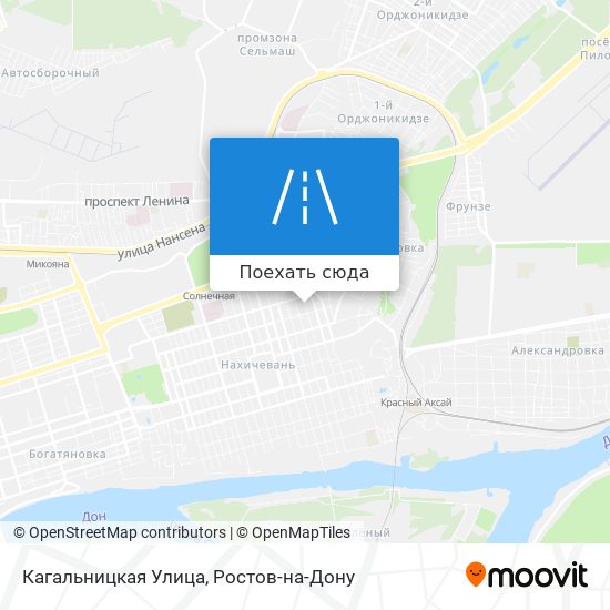 Карта Кагальницкая Улица