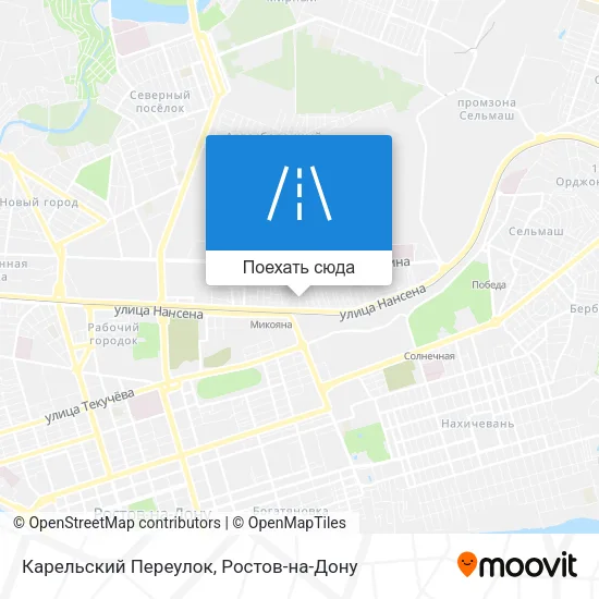 Карта Карельский Переулок