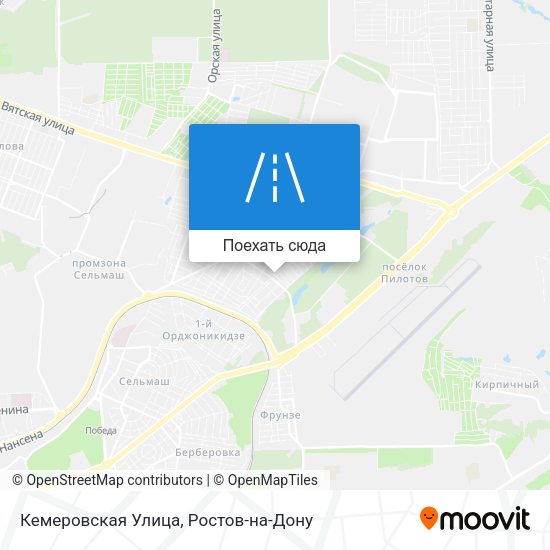 Карта Кемеровская Улица