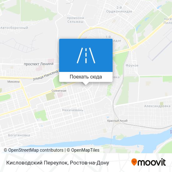 Карта Кисловодский Переулок