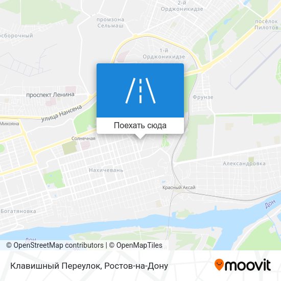 Карта Клавишный Переулок