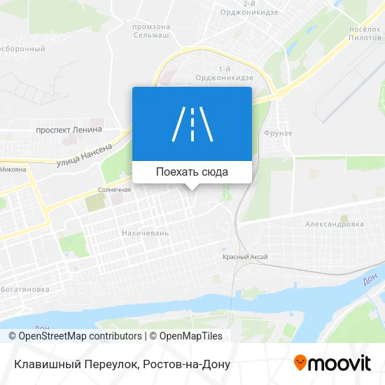 Карта Клавишный Переулок