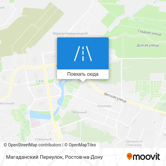 Карта Магаданский Переулок