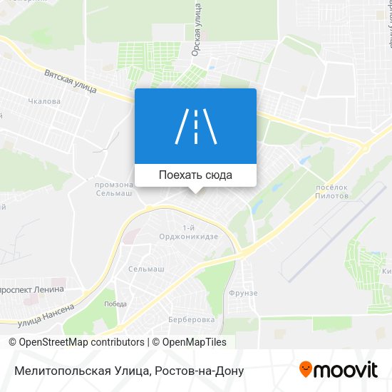 Карта Мелитопольская Улица