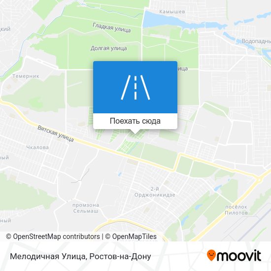 Карта Мелодичная Улица