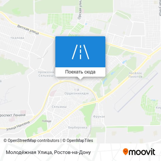 Карта Молодёжная Улица