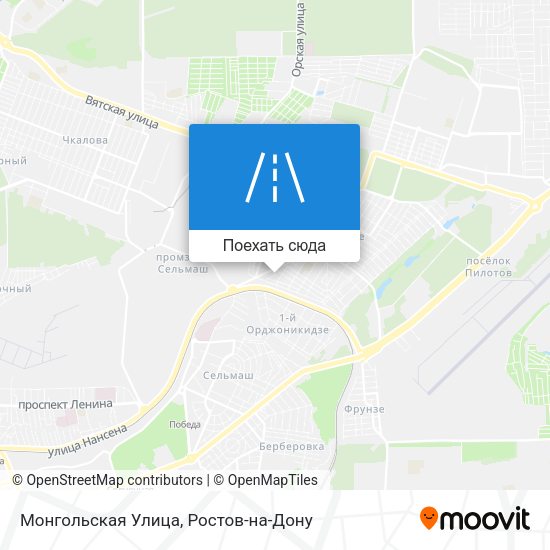Карта Монгольская Улица
