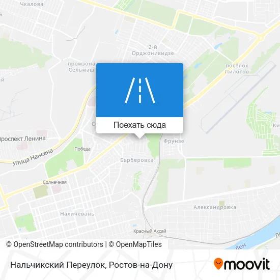 Карта Нальчикский Переулок