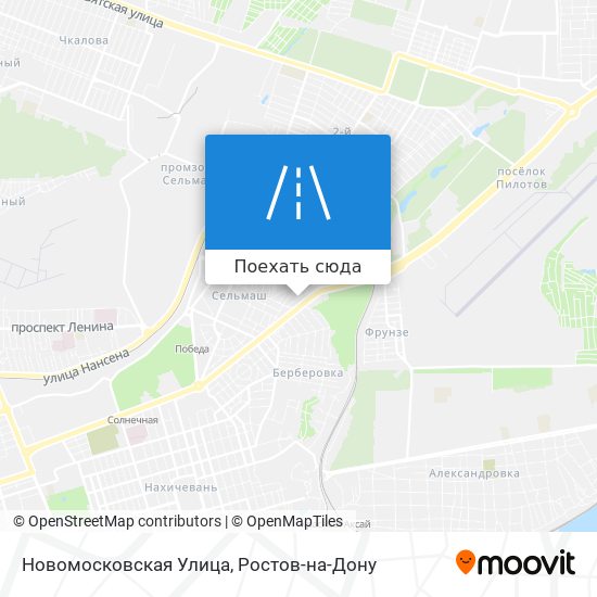 Карта Новомосковская Улица