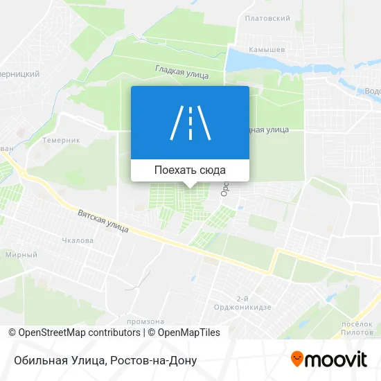 Карта Обильная Улица