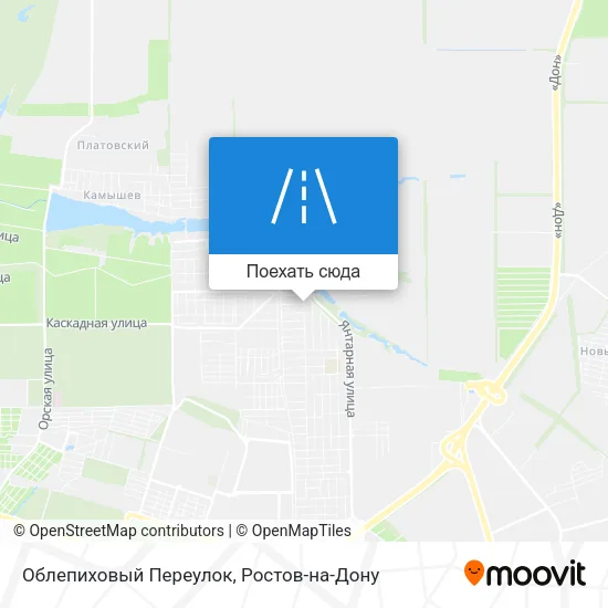 Карта Облепиховый Переулок