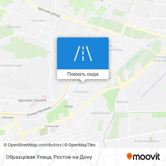 Карта Образцовая Улица
