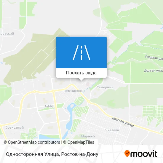 Карта Односторонняя Улица