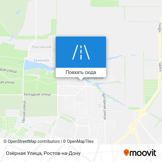 Карта Озёрная Улица