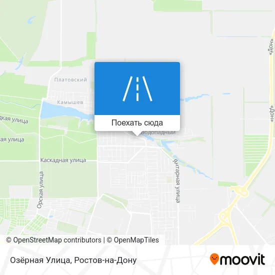 Карта Озёрная Улица