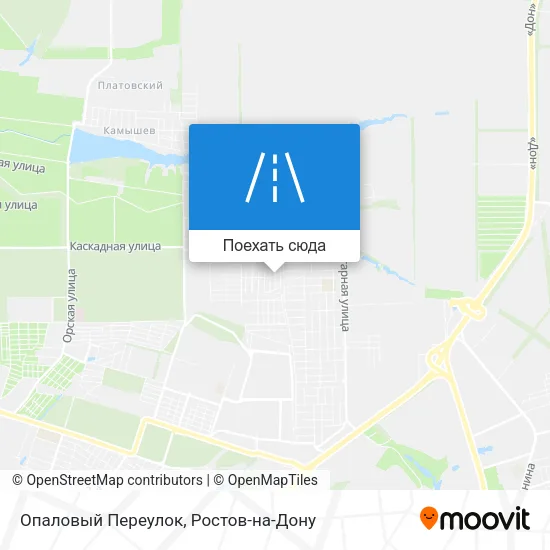 Карта Опаловый Переулок