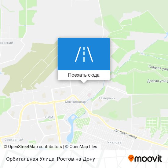 Карта Орбитальная Улица