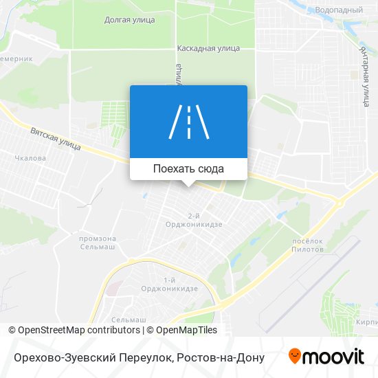 Карта Орехово-Зуевский Переулок
