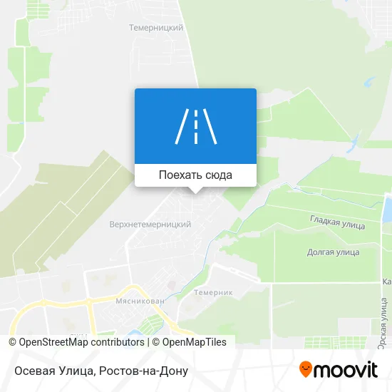 Карта Осевая Улица