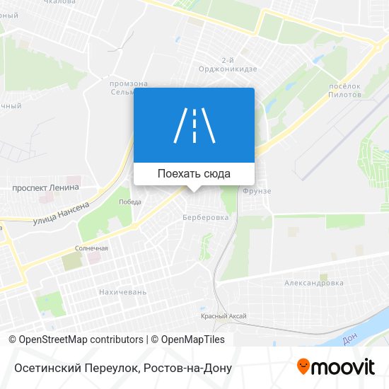 Карта Осетинский Переулок