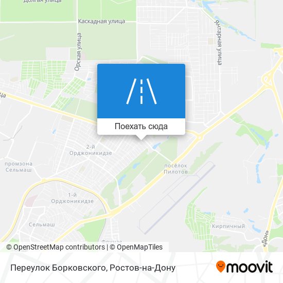 Карта Переулок Борковского