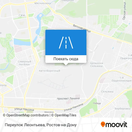Карта Переулок Леонтьева