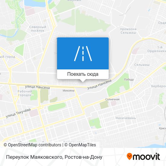 Карта Переулок Маяковского