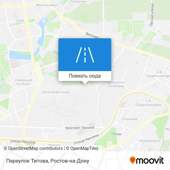 Карта Переулок Титова
