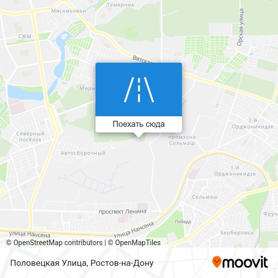 Карта Половецкая Улица