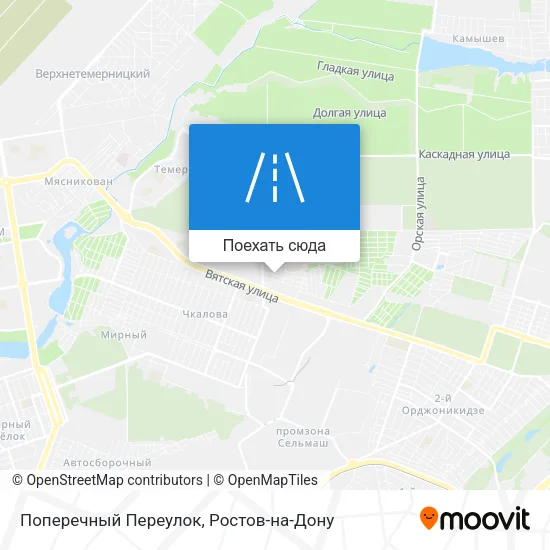 Карта Поперечный Переулок